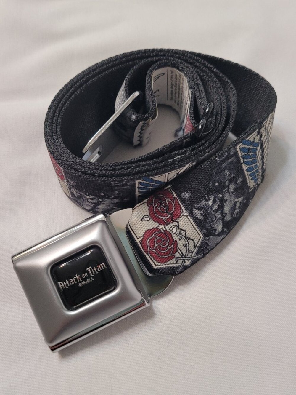 Buckle-Down Attack on Titan Comics Seatbelt Canvas Belt Adjustable OSFA